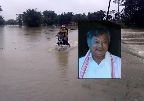 বাঢ়নী পানীয়ে একাকাৰ কৰিছে পথ-পথাৰ, ইনছেটত নিহত লোকজন